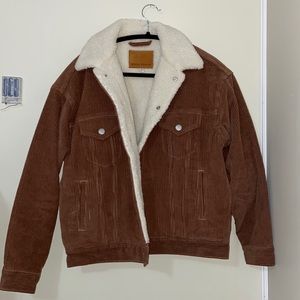 NWOT Denim Forum Francoise Sherpa Jacket